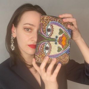 80s beaded Bradley Chicago bag